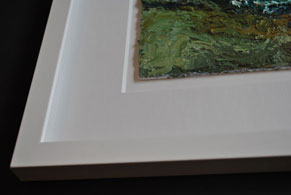 float mounted framing for original painting